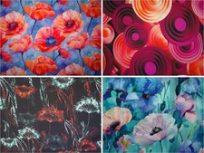 Blumen Aquarell Mohn Kreise