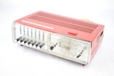 GRUNDIG Sono-Clock a Radio Wecker Radiowecker rot 70er Jahre vintage