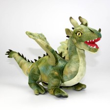 Drache Kuscheltier grün Plüsch Stofftier Fantasy Plüschtier 40 cm lang
