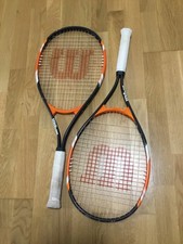 *Wilson* 2 Tennis Schläger je 300g Griff Nr. 3 (3- 4 3/8) schwarz orange