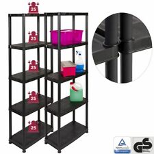 2 x Kunststoffregal Haushaltsregal Kellerregal Büroregal Regal Plastikregal Top