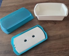 TUPPERWARE U23 FOUR SEASONS GROSSE LUNCHBOX 2,6 L MIT FRISCHEGITTER GRÜN WEISS