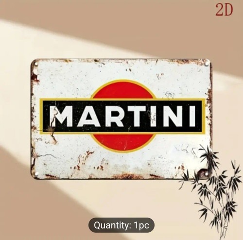Blechschild martini 20x30cm - martini,