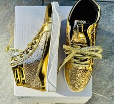 Goldene Schuhe Glitzer  Damen