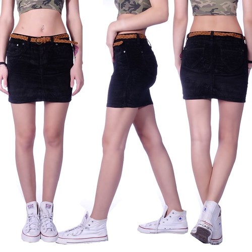 Damen jeans minirock kord rock - damen,