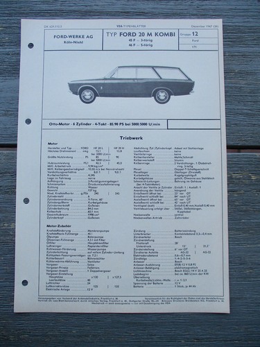 Ford 20m kombi 45f - 45f, 46f