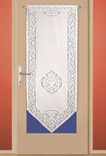  Weiße Türgardine Balkontür Wohnungstür Gardine Türpanneaux 160 x 60 cm Neu