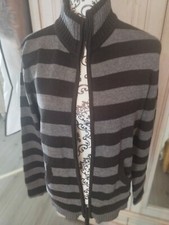 LERROS  Damen Strickjacke Weste Cardigan Gr.42 Braun/Grau