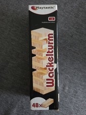 Playtastic Wackelturm Geschicklichkeitsspiel, 48 Holzspielsteine