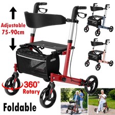Alu Rollator Klappbar Leichtgewichtsrollator Laufhilfe 360° Rad Gehwagen 3 Farbe