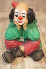 Clown sitzend made in Italy Höhe 17cm