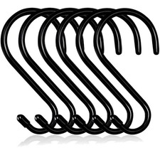 S-Haken, 15cm, schwarz