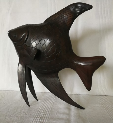 Fisch skalar bronzefigur - fisch,