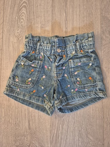 Mädchen blumen denim - mädchen, paperbag
