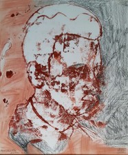 Monotypie Rainer Maria Rilke