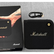 Schwarz Tragbarer Bluetooth Wireless Lautsprecher Mar' shal| Willen Musik Player