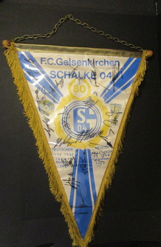 älterer wimpel schalke mit - schalke,