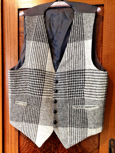 Weste harris tweed - weste,
