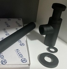 Kludi Design-Siphon schwarz-matt,     kein Grohe - Hansgrohe - Hansa