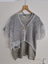 Damen-Shirt mit Netz-Oberteil