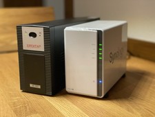 Synology DS218j NAS-Server + WD Red 8TB + USV 800VA Effekta