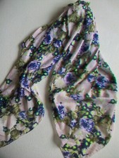 Großes Tuch mit Blumenmuster Baumwolle