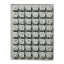 Silikonform Molds Buchstaben A - Z Groß Backform für Kekse Bonbons Schokolade..