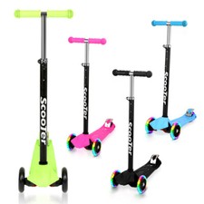 Kinderroller Alu höhenverstellbar Jungen Scooter Kugellager LED Räder Tretroller