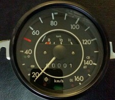 VW Käfer 1200/1302 Tacho  komplett überholt Mwst. ausweisbar !!