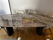 BoConcept Tischplatte Keramik Beige Braun Tisch Oval