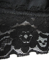 Caprihose Radler schwarz Spitze Gr. 38 M