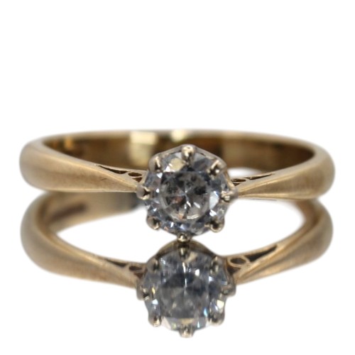 Solitär ring gold gelb - gold, 9