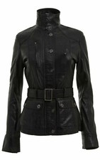 Damen Schwarze Leder