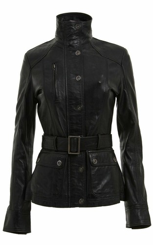 Damen schwarze leder - damen,