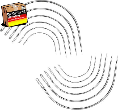 Gebogene ledernadeln set für - gebogene,