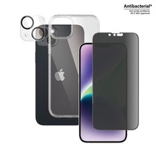 PanzerGlass f. iPhone 14 Plus, Bundle Privacy Glass+Case "wie neu"