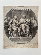 Antiker Kupferstich König