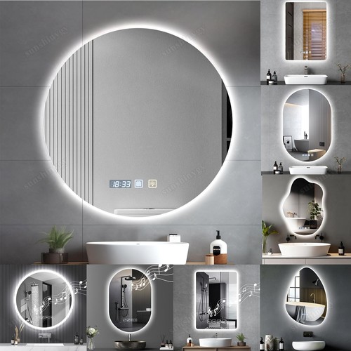 80cm led badspiegel mit - led,