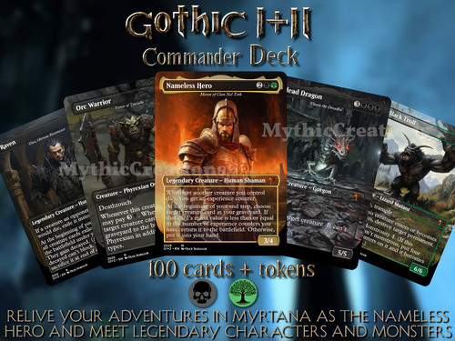 Gothic mtg commander deck - mtg,