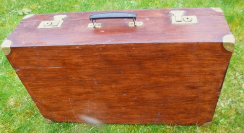 Holzkoffer reisekoffer vintage - holzkoffer,