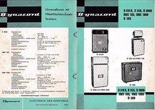 Bedienungsanleitung Dynacord D 310 H,D 350,D 380,D 3000,HMS 100,HMS 1000 