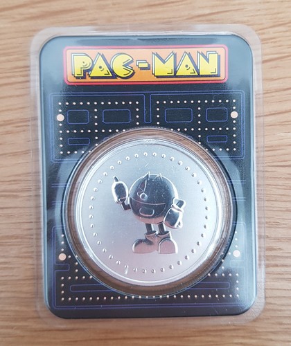 1oz silber pac - pac-man, medaille