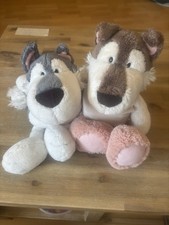 2 Nici  Husky Plüschhunde