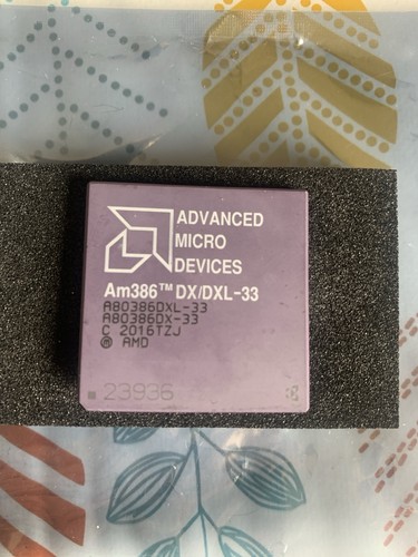 Amd 386 dxl 33mhz cpu - amd,