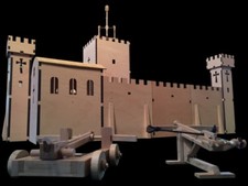 Plaho® Holzritterburg, Ritterburg, Angriffsturm, Burgmauer, Torhaus, Hartholz