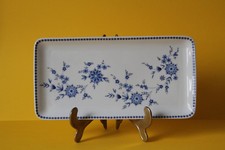 Seltmann Weiden Bayerisch Blau Königskuchenplatte Kuchenplatte 28,5 x 14,5 cm