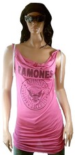 WoW AMPLIFIED RAMONES Hey Ho Let's Go Logo Rock Star Dress Kleid Pink M 38/40