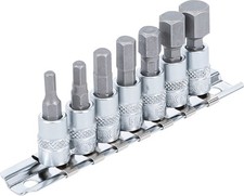 Innensechskant Steckschlüssel-Satz | 1/4" | 4 - 12 mm für Inbus, Nüsse Set