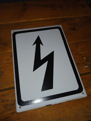 Emailleschild bahnschild - xl,