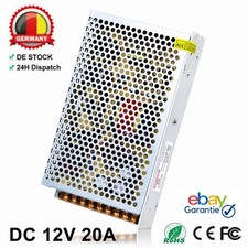 AC /DC Einbaunetzteil Schaltnetzteil Netzteil Adapter 110/220V auf 12V 20A 240W